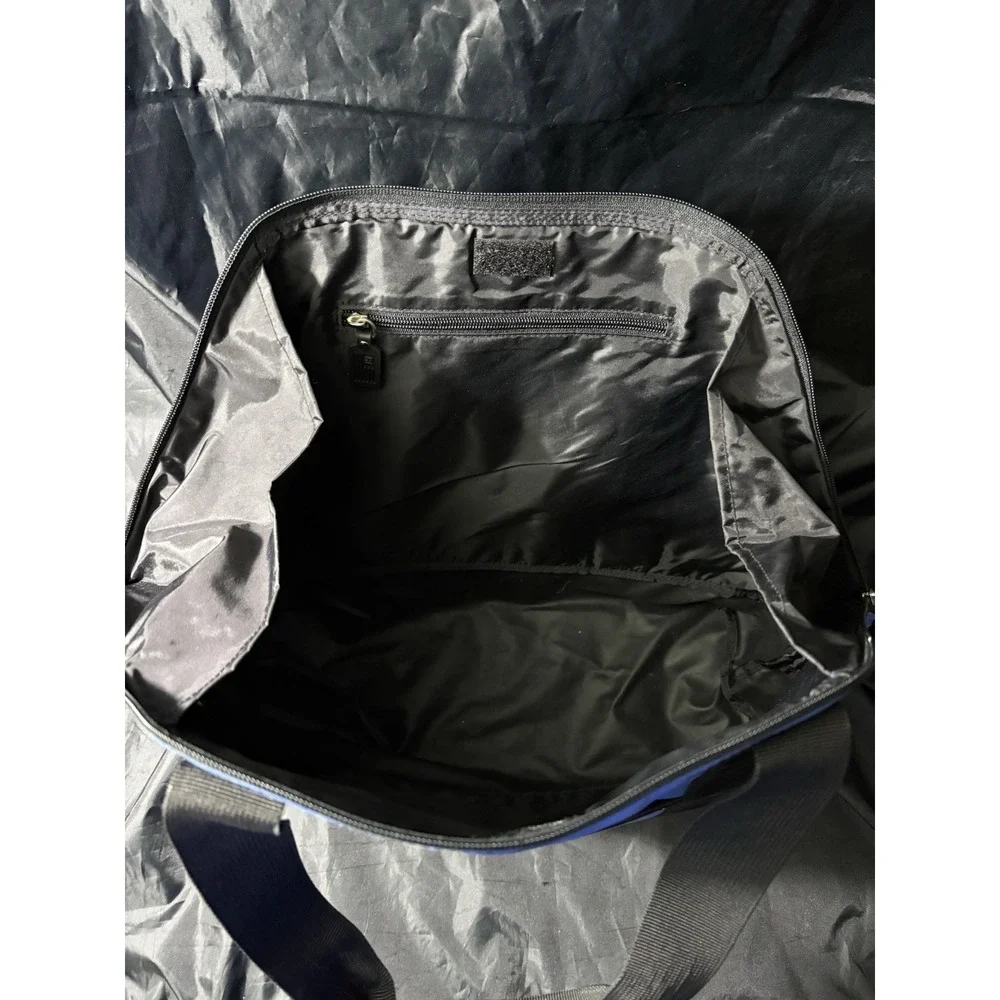 Ralph Lauren Polo Jeans‎ Co. Blue Nylon Zippered Tote Duffel Bag Gym Weekender